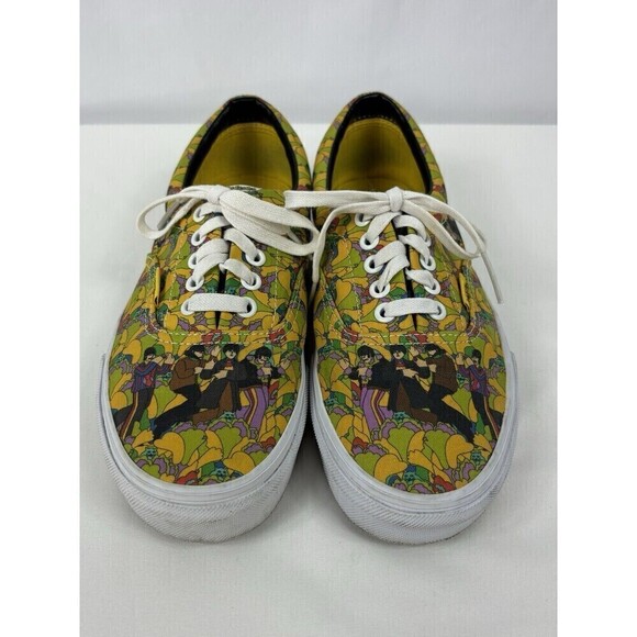 Vans Yellow Submarine The Beatles Sneakers Yellow Womens 8.5 Mens 7 - Picture 1 of 11